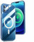 TEOPHA Magnetic Clear Case for iPhone 12/12 Pro (6.1-Inch) Compatible with MagSafe, Shockproof Anti-Scratch Phone Bumper Cover for iPhone 12/12 Pro - Clear