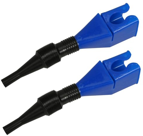 CHICAMPERA Embudo Portátil de Plástico para Coche Tubo Flexible Retráctil y Cierre Rápido, Adecuado para Cambio de Aceite y Llenado Seguro