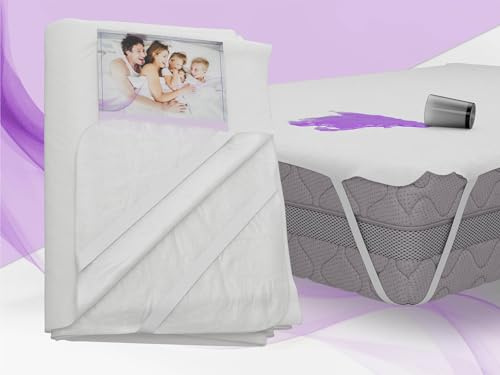 MKS MEBLE Wasserdichter Matratzenschoner 180x200 cm VITA, Atmungsaktiv mit Gummibändern, Waschbar bis 60°C, Weiß
