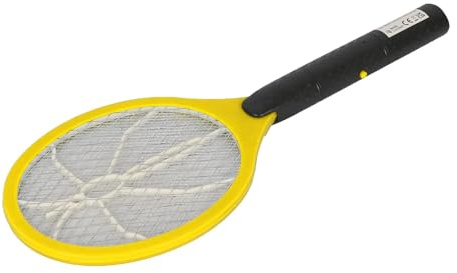ELECTRONIC BUG SWATTER – Powerful Fly, Mosquito, Wasp, Gnat Zapper Racket with Triple Layer Safety Mesh | Handheld Catcher Racket Electric Insect Killer for Indoor Outdoor Pest Control, Camping & Home