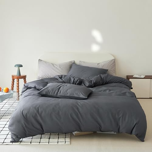VENIES Bettwäsche 180 x 200 cm Baumwolle Ganzjahres Doppelbettbezug