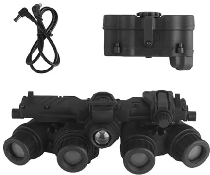 LZAQHMT Airsoft Tactical GPNVG18 Nachtsichtgerät Mit Vier Augen Mit Batteriefach (Modell Ohne Funktionen) for Helmrequisiten, Cosplay Und Paintball-Ausrüstung(BK)