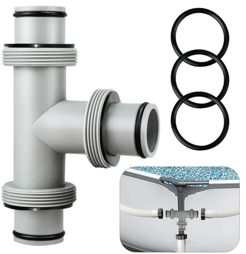 DIELOVEHUA Adattatore per Tubo per Piscina, Raccordo a T Piscina 38 mm, Connettore Tubo Piscina, Accessori per Piscines Fuori Terra (A)