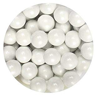 80g Pearl White Edible 10mm Large Sugar Pearls Balls for Cake Cupcake Sprinkl.