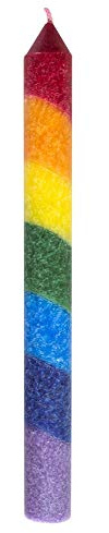 StabkerzenRegenbogen 4er Set Stearin je 22cm