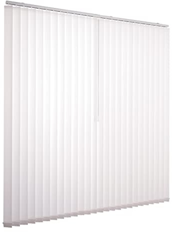 Lamellenvorhang Komplettset Ventanara Vertikaljalousie 89mm inkl. Montagematerial (weiß (tageslicht), B300 x H180 cm)
