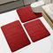 HOUYOMICS Set di tappetini da bagno ultra morbidi, antiscivolo, in memory foam, 3 pezzi, tappeto da bagno super assorbente, lavabile in lavatrice, tappetino da WC per bagno, camera da letto, soggiorno