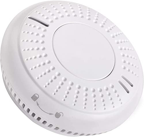 Alarma de humo, 10 años de batería de alarma de incendio, detector de humo inteligente silencio (1 paquete)