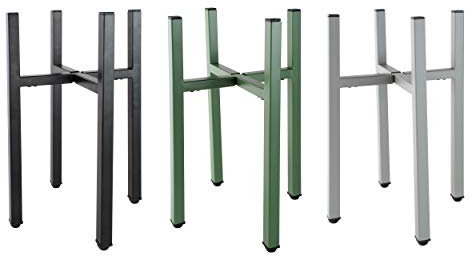 Natural Goods Berlin 1x soporte para plantas X-FORM, soporte de flores, cesta colgante, escalera de flores ajustable para macetas de 20 - 35,5 cm de diámetro, interior exterior (Verde)