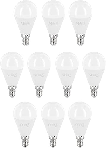 ADAKAT 10er Pack, LED Mini Birne E14 8W, kaltweiß 6000K, Flimmerfrei IC-Driver