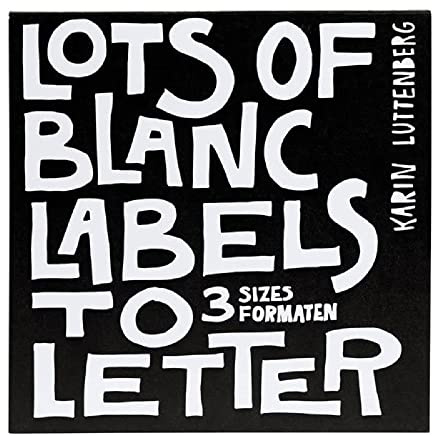 Vaessen Creative Paperfuel Pad Lots of Blanc Labels to Letter, for Card Making, Scrapbooking and Other Crafts, White, One Size