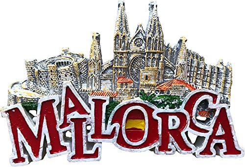 Generic Kühlschrankmagnete, Palma Kathedrale Mallorca Kühlschrankmagnet, 3D-Buchstaben Belleville Castle Reiseaufkleber, Souvenir, Kühlschrankmagnet, Heim- und Küchendekoration