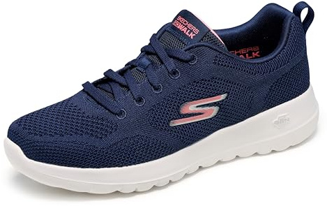Skechers Women's Go Walk Joy Violet Sneaker, Navy Pink, 5 UK