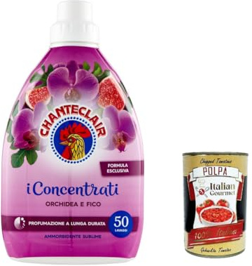 Italian Gourmet CHANTECLAIR Italian Gourmet Ammorbidente Orchidea e Fico | Profumo persistente per 50 lavaggi, mit langanhaltender Frische, pflegt Fasern, Gesamtnettogewicht 6 L + Kostenlos Polpa 400g