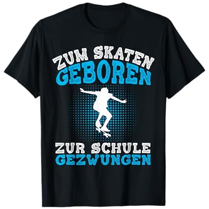 Skateboarding Schule Skaten Jungs Skater Jungen Skateboard T-Shirt