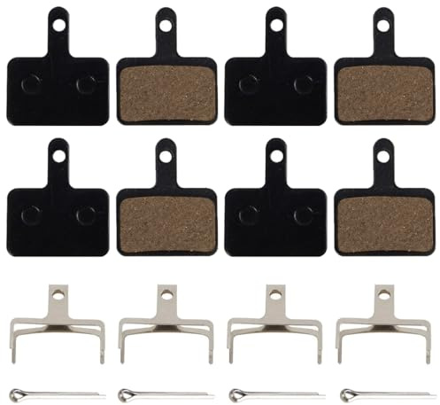4 Paar Fahrradbremsbeläge für B01s Trp Tektro Deore, MTB-Fahrrad-Scheibenbremsbeläge aus Halbmetallharz