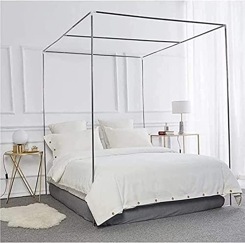 Fratella per Le zanzare a Rete, Telaio di reti da zanzare in Acciaio Inossidabile Telaio da Letto a baldacchino Adatta per Il Letto Singolo/Doppio/King/Super King Perfettamente Adatto al Letto