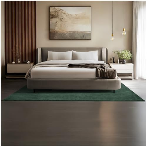 tectake® Tappeto Salotto, Tappeto Pelo Corto, Tappeti Salotto Design Elegante, Tappetino morbido, Lavabile in Lavatrice, Ideale per Sala da Pranzo, Camera, Studio, Soggiorno - Verde - 160 x 230 cm