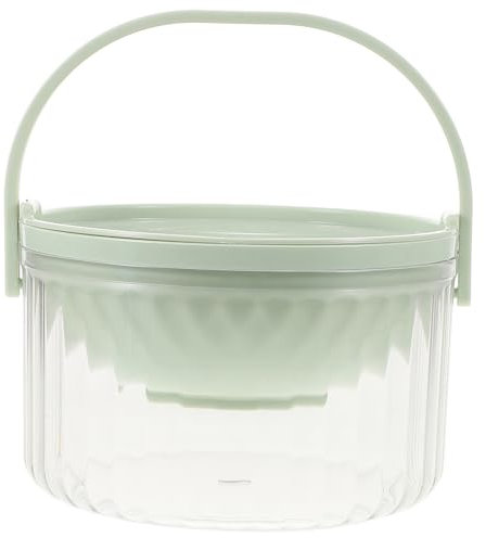 CIYODO De Plástico Con Ensaladera Portátil Organizador De Refrigerio Fresco y Delicioso