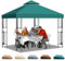Toit de Rechange pour Pavillon de Jardin 3 x 3 m - Housse de Remplacement Imperméable à Double Couche avec Ventilation, Couverture Amovible pour Jardin, Camping, Plage et Protection Solaire
