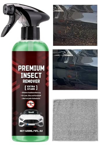 Liquido Lavavetri - Rimuovi Gommica Per Auto | 120 ml Liquido Pulitore Per Eliminare Sporco Catrame E Ripristinare Visibilità Chiara