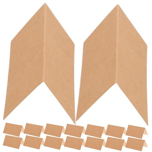ULTECHNOVO 50 piezas Tarjetas de Asiento para Banquetes de Boda Papel Kraft para Mesa Unidades Tarjetas de Lugar para Eventos y Fiestas Decoración Elegante para de Invitados