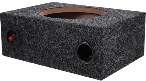 DONFAMDS Boîtier Subwoofer Scellé Tapisserie pour Voiture Enceinte Audio Bois et Abs Accessoire DIY pour Amélioration Sonore Automobile