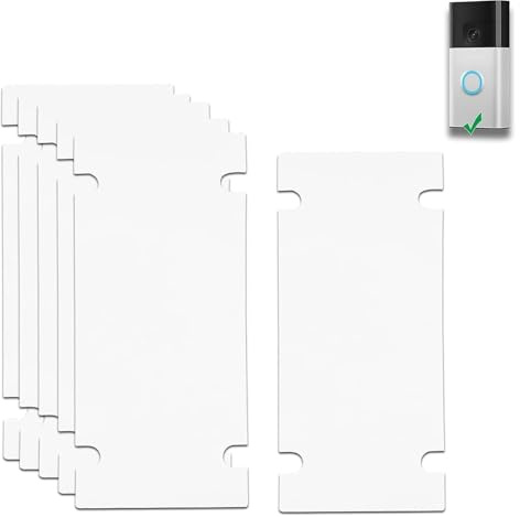 PDEEY Double Sided Tape for Ring Video Doorbell Mounting - No Drill & Strong Adhesive 6-Pack