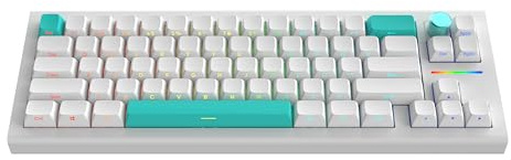 Nubi NK68 PRO Bianco - Tastiera meccanica da gioco wireless (inglese US - ANSI)