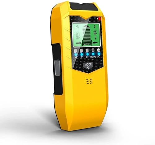 Leitungssuchgerät, 5in1 Wand Metall Erkennung Handheld Detektor for Messung Strom Draht Holz(Yellow)
