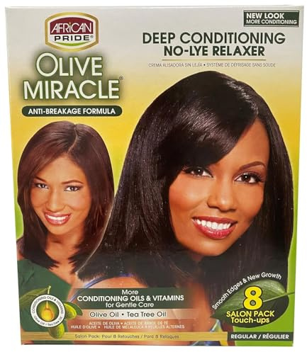African Pride OLIVE MIRACLE - relaxer super 8er pack