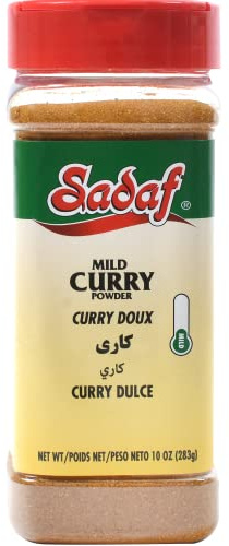 Sadaf Curry Powder Mild -Curry powder seasoning spice medium | Kosher-10 oz Bottle with Shaker Top