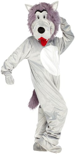 infactory Ganzkörper Kostüm: Halloween- und Faschings-Kostüm Wolf (Fasching Ganzkörper, lustiges, Geburtstag)