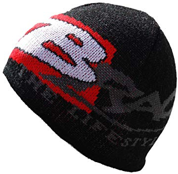 Brachial Herren Beanie Schwarz Weiß - Mütze Strickmütze