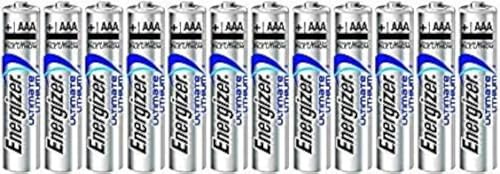 Energizer Ultimate Lithium AAA L92 Size Batteries - 12 Count (Pack of 1) -Bulk Packaging