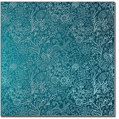 banjado Glas Magnettafel (40 x 60cm) - Magnetwand Glas - Magnetpinnwand als Memoboard - Pinnwand Magnettafel Küche, Büro, Kinderzimmer - Mandala Landschaft
