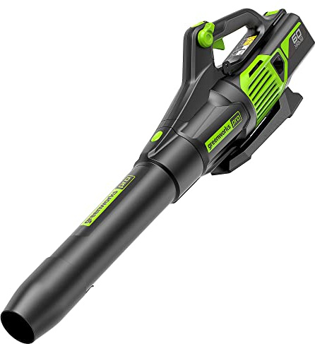Greenworks Pro Bare Tool 60-Volt Max Lithium Ion 610-CFM GEN2 Brushless Cordless Electric Leaf Blower; Battery and Charger Not Included