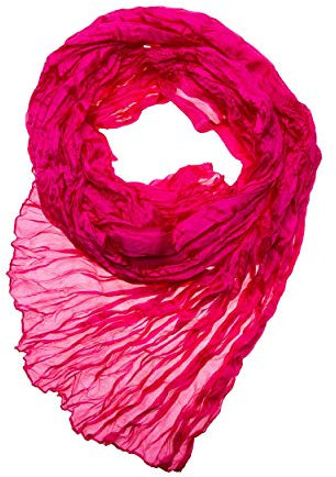 Tinitex Knitterschal Halstuch Schal XXL pink Seide 180x90cm