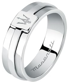 Maserati Iconic Anillo Hombre de Acero - JM422AVD12019