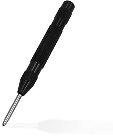 kawehiop Automatic Spring Loaded Center Punch Heavy-Duty Drill Leatherworking Craftsmen Hand Tool Household Supplies, Black Without Head