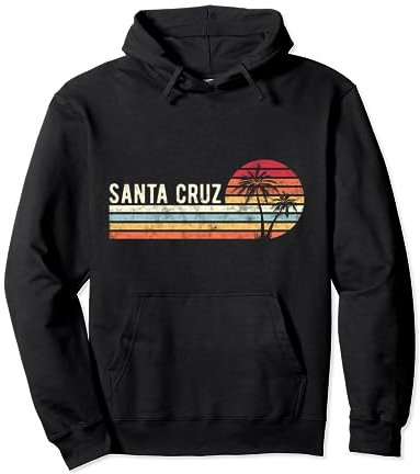 Santa Cruz CA Kalifornien Retro 70er 80er Jahre Surfer Pullover Hoodie