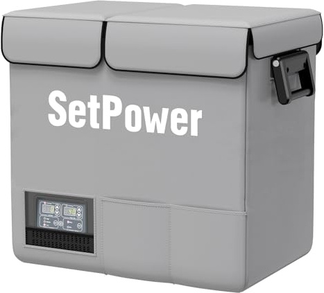 Setpower Isolierte Schutzhülle für PT55 Auto-Kühlschrank, 55 l, 12 Volt, tragbare Auto-Kühlschrankabdeckung