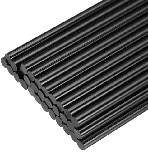 QUARKZMAN Heißklebesticks 7x150mm Heissklebepistole Klebesticks Hohe Adhäsion Klebestifte für Heißklebepistole Heißklebestift zum DIY Klebepistole Reparieren, Schwarz, 30 Stück