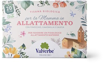 VALVERBE Tisana Allattamento Biologico 20 Filtri - Pacco da 6-180 g