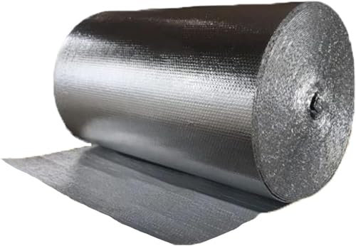 Película Aislante térmica de Barrera de Vapor, Rollos de película Aislante para Paredes, techos, Pisos, áticos |ing (2,5 m)