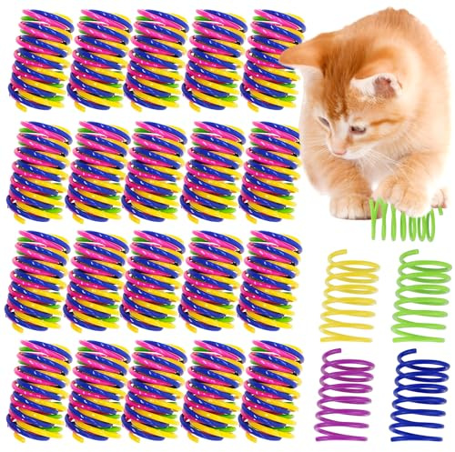XUHN Giocattoli per gatti, 100 pezzi, in plastica, multicolore