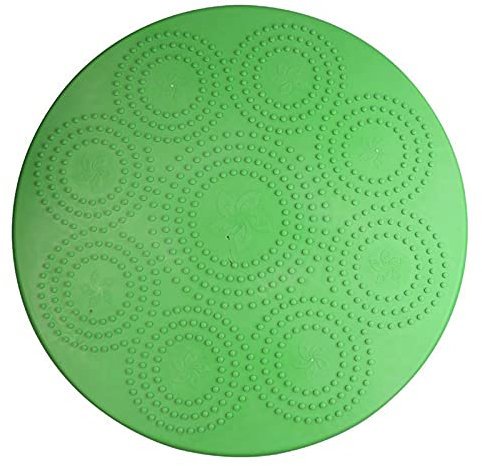 Drehbarer Drehständer, Plattenspieler, grün, 11 Zoll, Gummi, handgedrehte Flache Plattform, runder Drehtisch, Drehbasis, super belastbar, Abriebfest, Flexible Drehung