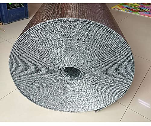 Aluminiumfolie, Luftpolsterfolie, Isolierrolle, selbstklebend, Wärmespeicherung, energiesparend, Heizungsfolie, Dampfsperre mit doppelter Schicht, energiesparend, Größe 1 x 8 m