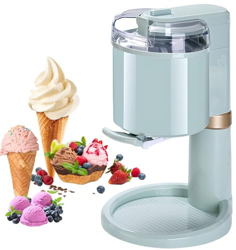 Máquina de Helado Suave, Heladera Infantil de 1000 ml con Molde de Estrella, Revestimiento Desmontable, Máquina de Yogur Helado para Sorbetes, Batidos, Helado Casero para Cocina Casera