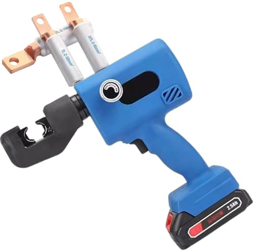 vnmudzeo Pinza Crimpatrice Elettrica E Idraulica per Cavi, con Matrici da 4-70 Mm²/16-240 Mm²/16-300 Mm², per Capicorda in Rame E Alluminio,70